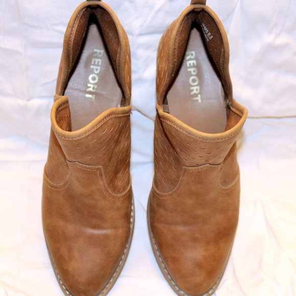 Report Brand Size 9.5/41 Faux Leather Tan Boots - Bootie Style - Picture 4 of 4